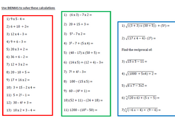 bodmas questions worksheet pdf best worksheet