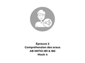 French Ab Initio Listening Mock Exam 4