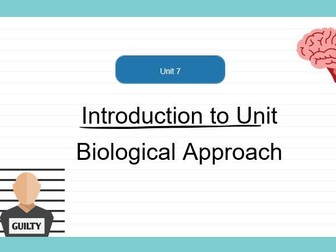 Unit 7: Forensic & Criminal Psychology Resource Pack