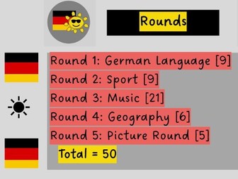 End of Summer German Quiz 2024