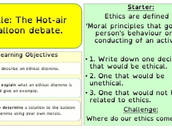 SOW - How do people respond to ethical dilemmas