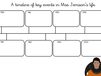Mae Jemison Cut and Stick Timeline