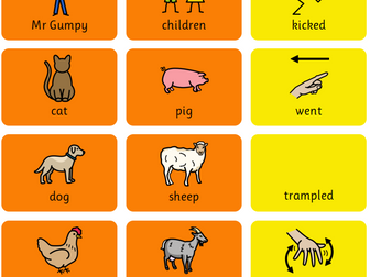 Mr Gumpy's outing colourful semantics