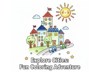 Explore Cities Fun Coloring Adventure