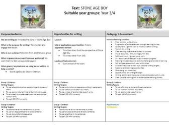 *Stone Age Boy - Full unit plan, powerpoints, notebooks and resources*
