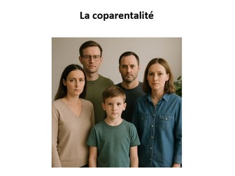 AQA A Level French stimulus card worksheet - La coparentalité