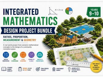 Integrated Mathematics Design Project Bundle: Ratios, Proportion, Measurement & Geometry
