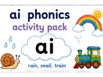 Ai phonic continuous provision activity pack