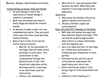 AQA Religious Studies B 2016 Theme A Revision
