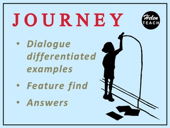 Dialogue Text Examples Differentiated: Journey by Aaron Becker