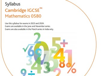 IGCSE　0580 Mathematics PPT