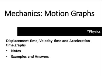 Motion Graphs - IAL Physics Edexcel