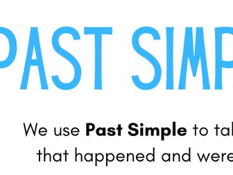 Simple Past Tense: Quick Reference Worksheet