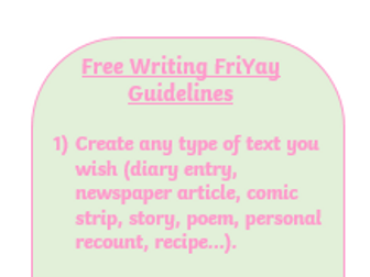 EDITABLE Free Writing Guidelines