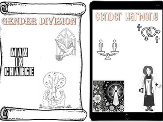 Attitudes towards women in Christianity - poster template