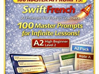 SwiftFrench A2 - 100 AI Lesson Prompts