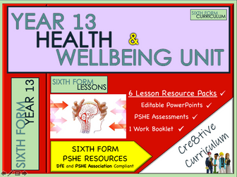 KS5 PSHE Recovery Curriculum Health & Wellbeing Unit