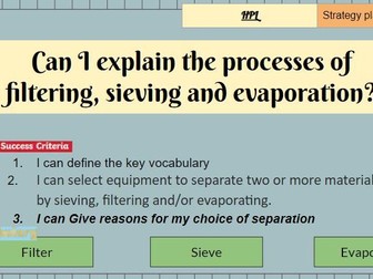 Year 5 materials lessons