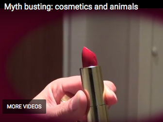 Cosmetics ARE NOT tested on animals