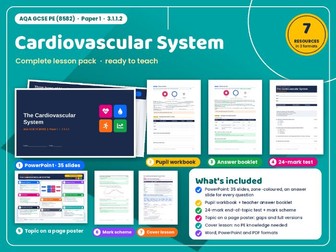 AQA GCSE PE 03: The Cardiovascular System – Complete Topic Pack