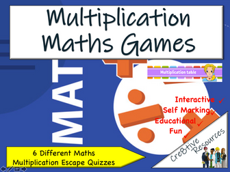 Maths Multiplication Escape Rooms Games