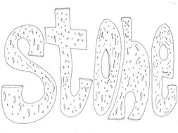 Stone: Materials and Properties Colouring Page