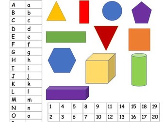 Initial EYFS/Year one maths and alphabet assessment
