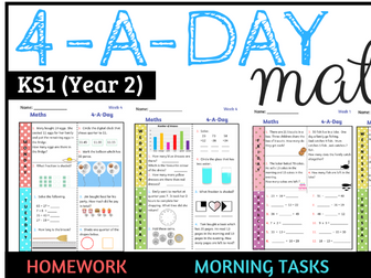 4-A-Day Year 2 Maths Revision Book