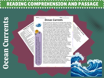 Explore Ocean Currents: Engaging Reading Passage and Thought-Provoking Questions