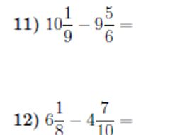 Adding and subtracting mixed numbers worksheets (with solutions)