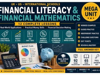 Financial Mathematics Mega Unit | Financial Literacy, Budgeting, Interest, Tax & Percentages
