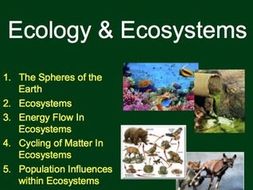 Ecology Unit: Complete Sustainable Ecosystems Unit - Lessons, Tests and Activities
