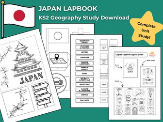 Japan KS2 Geography Activities | Lapbook
