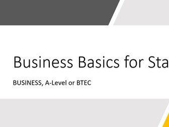 Business Basics for Start-ups