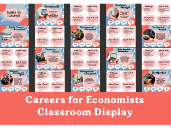 10 Economics Careers display posters