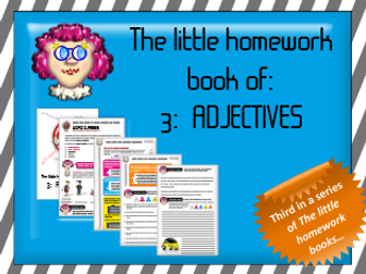 THE LITTLE HOMEWORK BOOK OF ADJECTIVES (BOOK 3 OF SERIES)