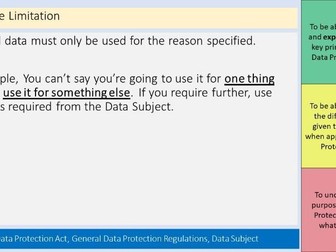 Data Protection Act Cambridge Technicals Level 3 IT
