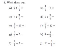 dividing fractions and whole numbers worksheet with solutions by dividing fractions and whole numbers worksheet with solutions