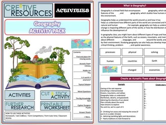 Geography End of Term Activity Pack