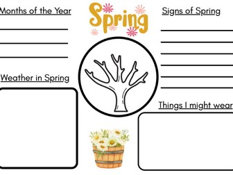 Seasons activity Year 1 Science