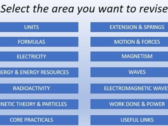 GCSE SCIENCE/PHYSICS Revision powerpoint