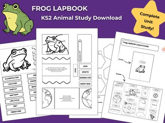 Frog KS2 Animal Science Activities | Lapbook
