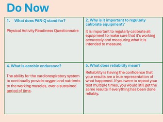 Level 2 BTEC Tech Sport (2022) Complete LOB Lesson Pack