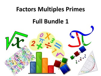 Factors Multiples Primes Full Bundle 1
