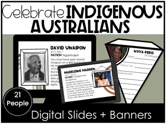 Famous Indigenous Australians Digital Slides Research Aboriginal NAIDOC Week