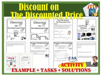 Consumer Math | Shopping | Discount on Discounted Price | Calculating Percent