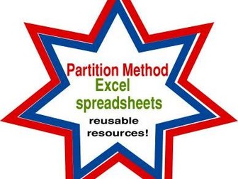 Partition method Excel reusable spreadsheets