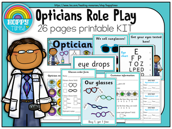Opticians Role Play (drama, dramatic play)