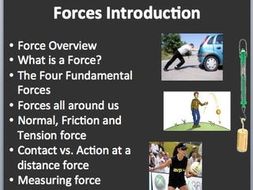 Forces Lesson - An Introduction to Forces Physics Lesson Package