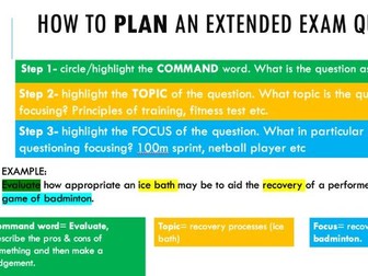 AQA GCSE PE - How to answer exam questions